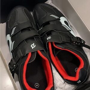 Peloton Cycling Shoes with Red Trim
